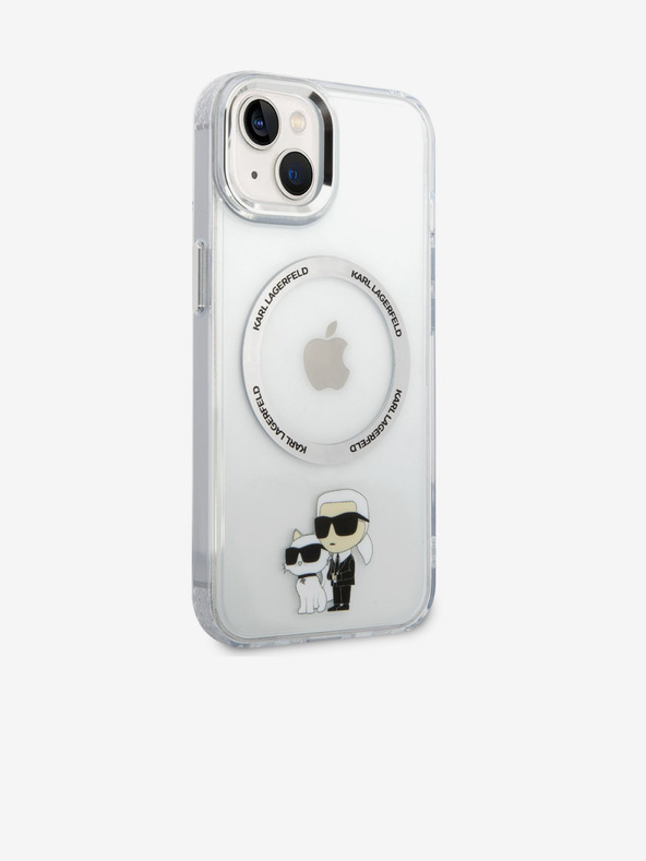 Karl Lagerfeld Karl Lagerfeld IML Karl and Choupette NFT MagSafe Zadnji pokrov za iPhone 13 Transparent