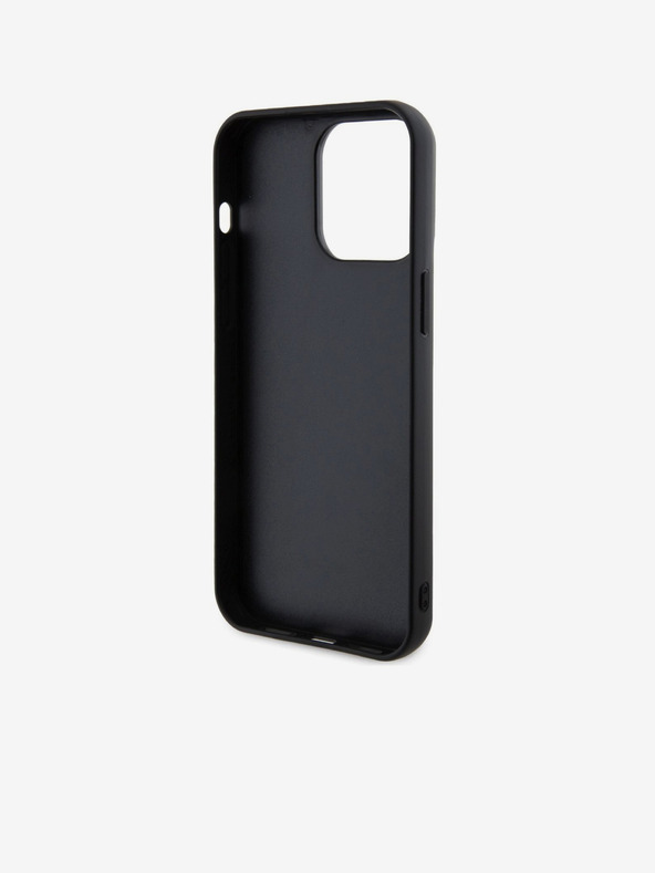 Karl Lagerfeld 3D Gumijasti Karl and Choupette Zadnji pokrov za iPhone 15 Pro Max Black Karl Lagerfeld