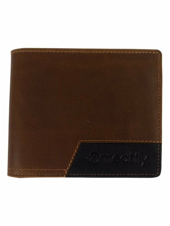 Meatfly Meatfly usnjeni denarnica Zac Premium Brown | Rjava | Velikost