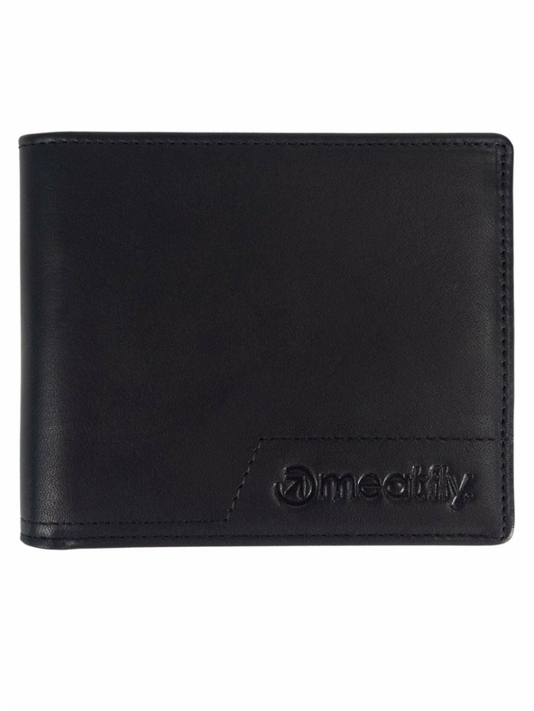Meatfly Meatfly usnjeni denarnica Eliot Premium Black | Črna | Velikost