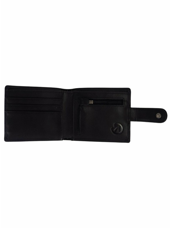 Meatfly Meatfly usnjeni denarnica Nathan Premium Black | Črna | Velikost