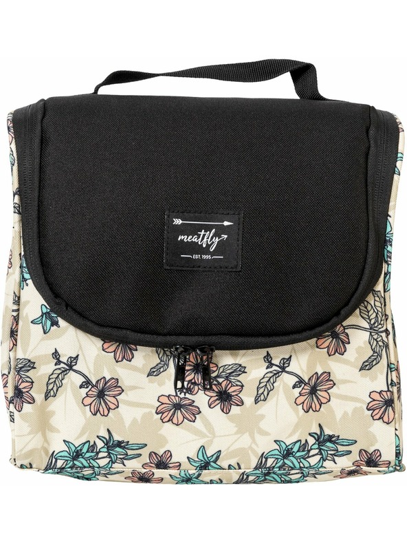 Meatfly Meatfly toaletna torbica Cara Fragnance Sand | Črna | Prostornina 6 L