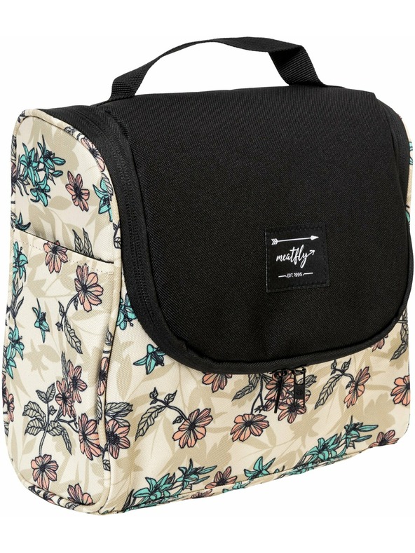 Meatfly Meatfly toaletna torbica Cara Fragnance Sand | Črna | Prostornina 6 L