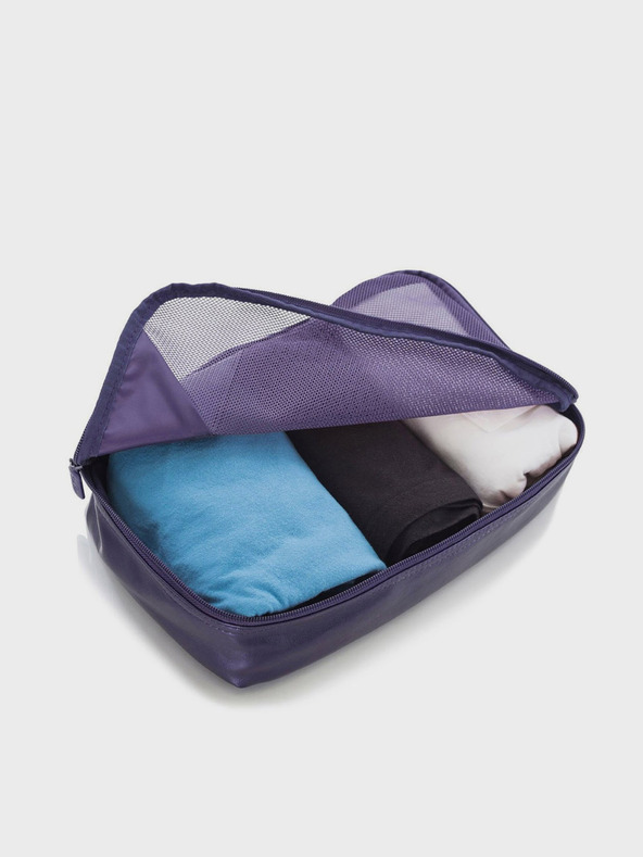 Heys Komplet petih potovalnih organizatorjev v temno modri barvi Heys Metallic Packing Cube 5pc