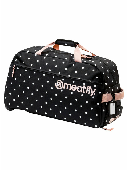 Meatfly Meatfly potovalna torba Gail White Dot/Powder Pink 42 L | Bela | Prostornina 42 L