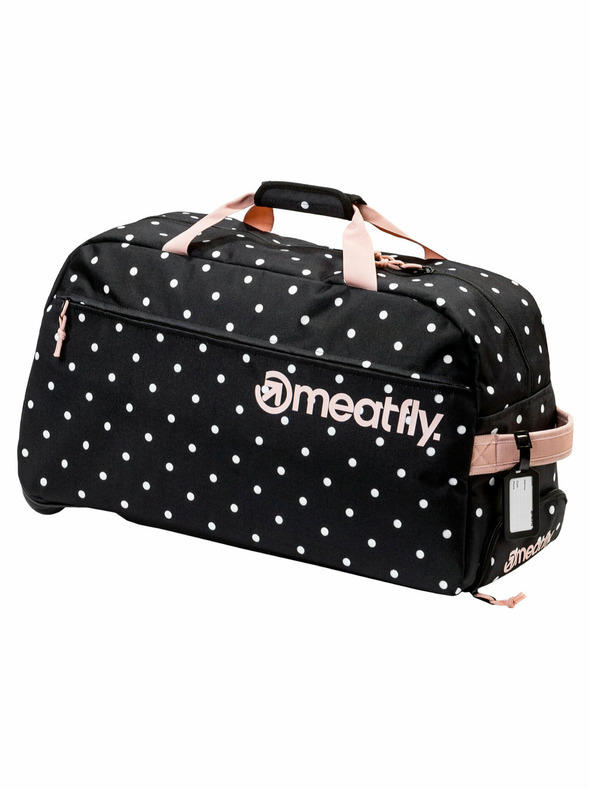 Meatfly Meatfly potovalna torba Gail White Dot/Powder Pink 42 L | Bela | Prostornina 42 L