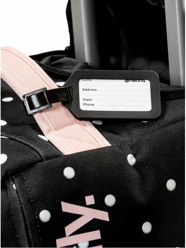 Meatfly Meatfly potovalna torba Gail White Dot/Powder Pink 42 L | Bela | Prostornina 42 L