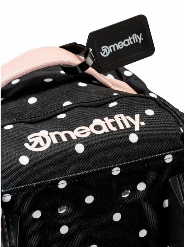 Meatfly Meatfly potovalna torba Gail White Dot/Powder Pink 42 L | Bela | Prostornina 42 L