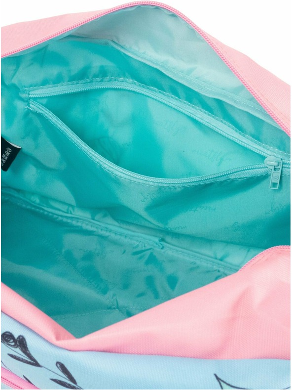 Meatfly Meatfly potovalna torba X Pura Vida Mavis Mint Flowers | Modra | Prostornina 26 L