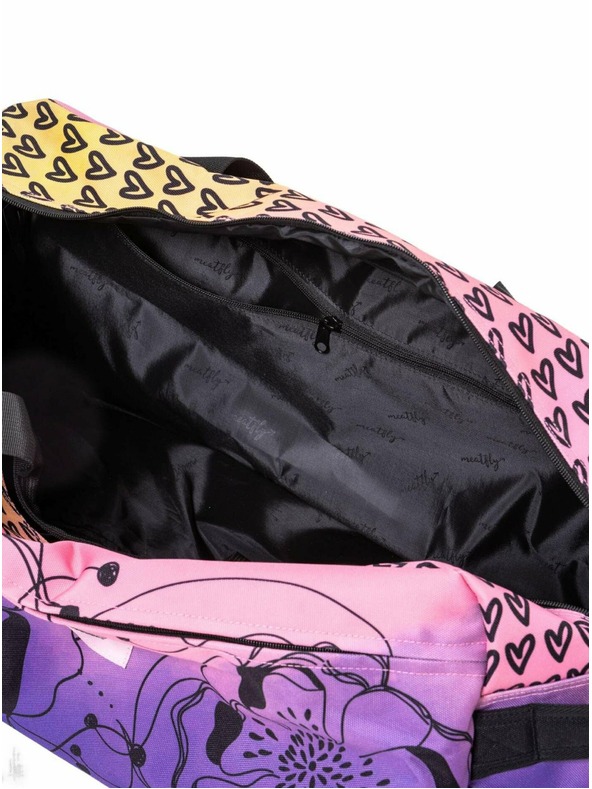 Meatfly Meatfly potovalna torba Gail Peach Flowers 42 L | Rožnata | Prostornina 42 L