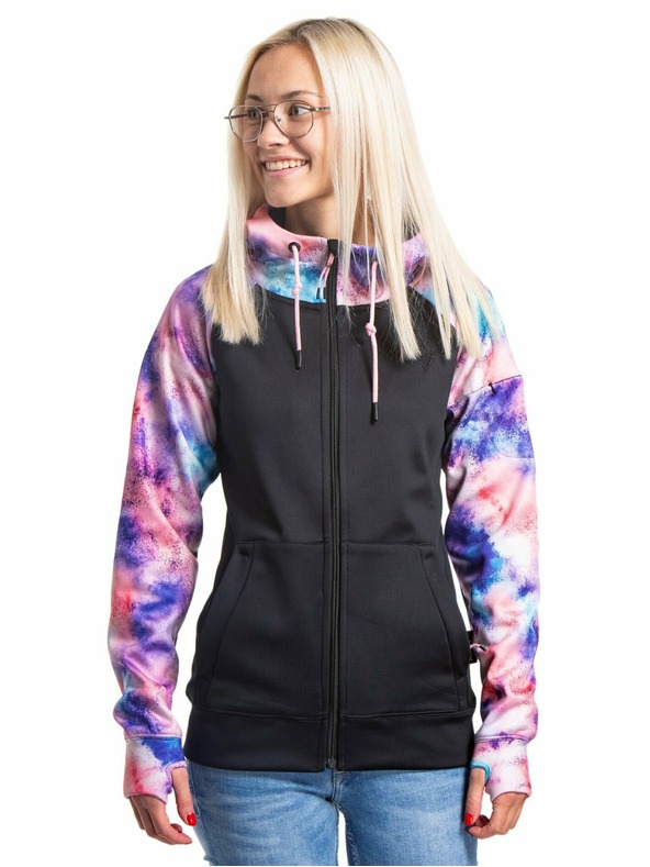 Meatfly Meatfly ženska tehnična jopa Alisha Peach Aquarel/Black | Rožnata | Velikost