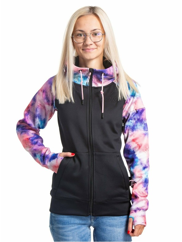 Meatfly Meatfly ženska tehnična jopa Alisha Peach Aquarel/Black | Rožnata | Velikost