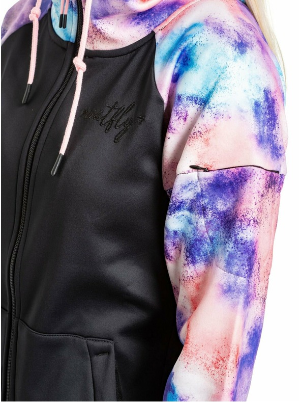 Meatfly Meatfly ženska tehnična jopa Alisha Peach Aquarel/Black | Rožnata | Velikost