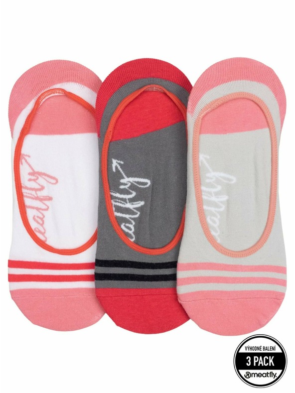Meatfly Meatfly nizke nogavice Trojno pakiranje Siva | Siva | Velikost