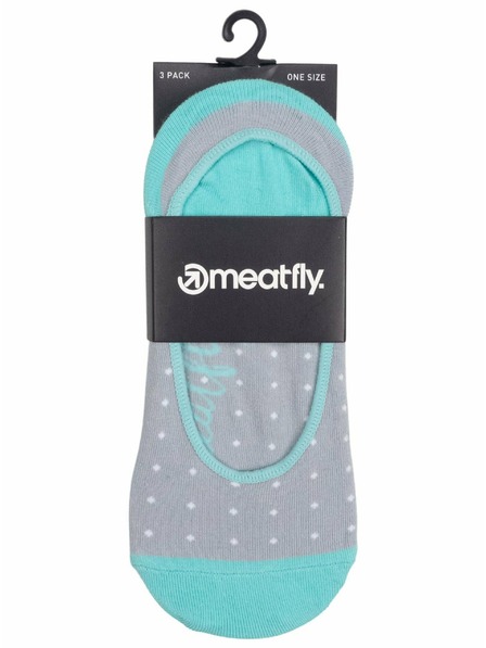 Meatfly Meatfly nizke nogavice Trojno pakiranje Modre pike | Modra | Velikost