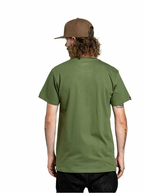 Meatfly Meatfly moška majica Joe Olive | Zelena | Velikost S | 100% bombaž