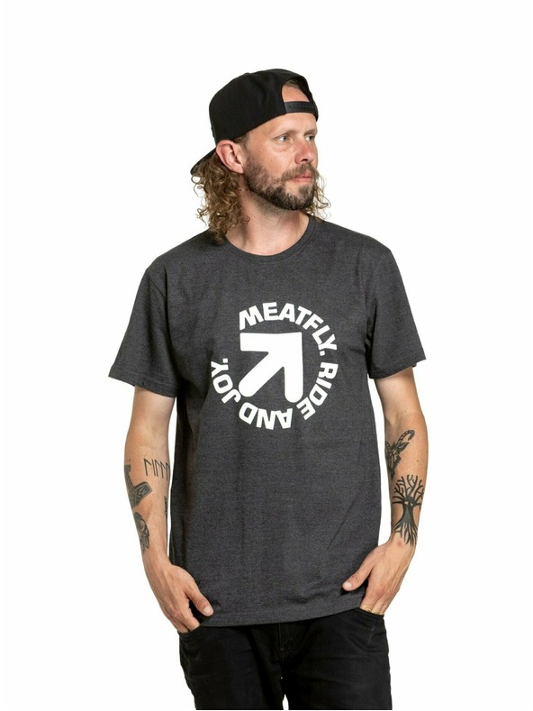 Meatfly Meatfly moško majica Arrow Charcoal Heather | Siva | Velikost