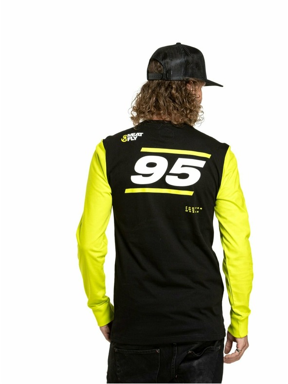 Meatfly Meatfly moška majica z dolgimi rokavi Appex Safety Yellow/Black | Rumena | Velikost