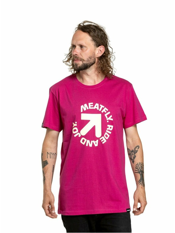 Meatfly Meatfly moško majica Arrow Magenta | Rožnata | Velikost