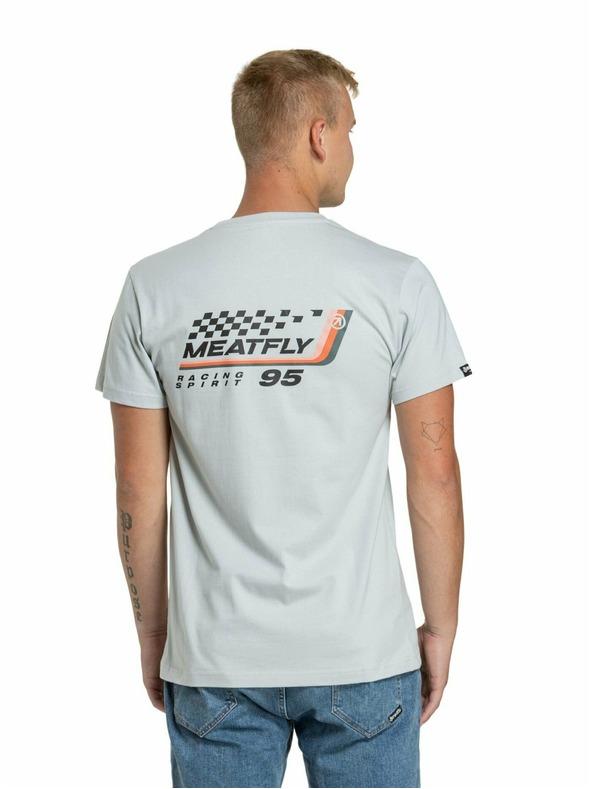 Meatfly Meatfly moško majica Racing Spirit Stone | Rjava | Velikost S | 100% bombaž