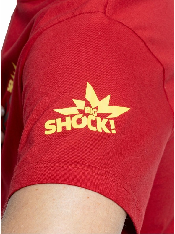 Meatfly Meatfly moška majica Big Shock Teamup Dark Red | Rdeča | Velikost