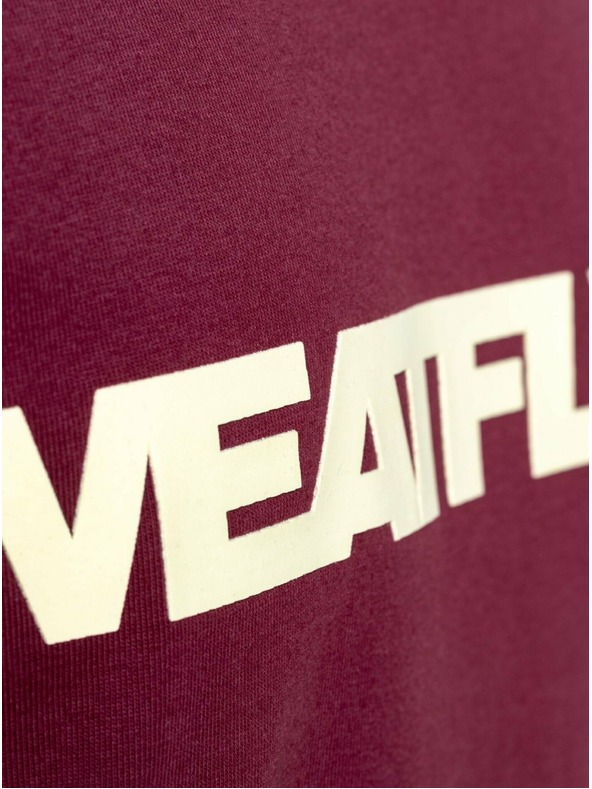 Meatfly Meatfly moška majica Logex Dark Wine | Rdeča | Velikost S | 100% bombaž