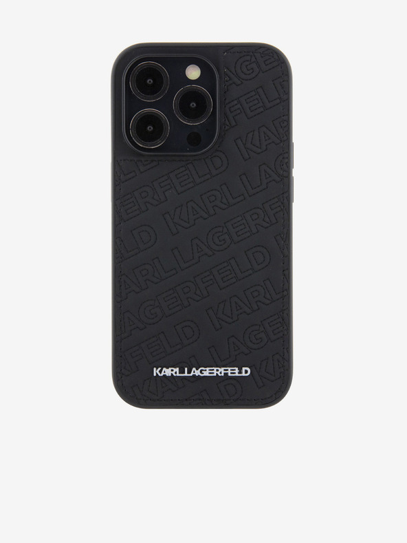 Karl Lagerfeld PU Quilted Pattern Zadnji Pokrov za iPhone 15 Pro Max Black Karl Lagerfeld