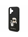Karl Lagerfeld Karl Lagerfeld PU Saffiano Karl and Choupette Zadnji Pokrov za iPhone 16 Black