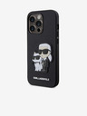 Karl Lagerfeld Karl Lagerfeld PU Saffiano Karl and Choupette NFT Zadnji Pokrov za iPhone 14 Pro Black
