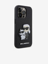 Karl Lagerfeld Karl Lagerfeld PU Saffiano Karl and Choupette NFT Zadnji Pokrov za iPhone 14 Pro Black