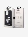 Karl Lagerfeld Karl Lagerfeld PU Saffiano Karl and Choupette NFT Zadnji Pokrov za iPhone 14 Pro Black