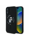 Karl Lagerfeld Karl Lagerfeld Liquid Silicone Karl and Choupette MagSafe Zadnji Pokrov za iPhone 16 Black