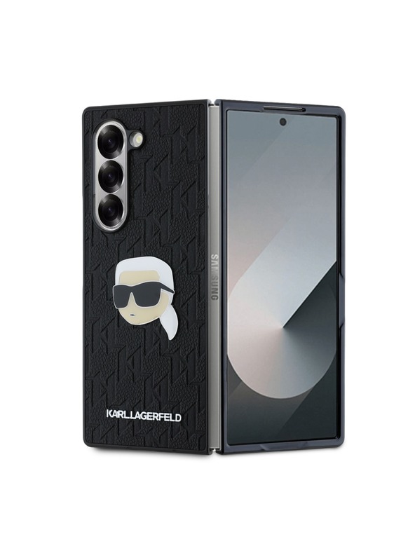 Karl Lagerfeld Karl Lagerfeld PU Saffiano Monogram Karl Head Zadnji Pokrov za Samsung Galaxy Z Fold 6 Black