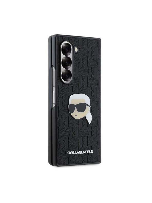 Karl Lagerfeld Karl Lagerfeld PU Saffiano Monogram Karl Head Zadnji Pokrov za Samsung Galaxy Z Fold 6 Black