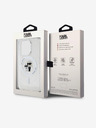 Karl Lagerfeld Karl Lagerfeld IML Glitter Karl and Choupette MagSafe Zadnji Pokrov za iPhone 15 Pro Transparent