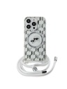 Karl Lagerfeld Karl Lagerfeld IML Monogram Crossbody K&CH Heads MagSafe Zadnji Pokrov za iPhone 14 Pro Max Transparent