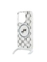 Karl Lagerfeld Karl Lagerfeld IML Monogram Crossbody K&CH Heads MagSafe Zadnji Pokrov za iPhone 14 Pro Max Transparent