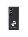 Karl Lagerfeld Karl Lagerfeld PU Saffiano Karl in Choupette Zadnji pokrov za Samsung Galaxy Z Fold 6 Black