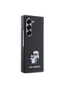 Karl Lagerfeld Karl Lagerfeld PU Saffiano Karl in Choupette Zadnji pokrov za Samsung Galaxy Z Fold 6 Black