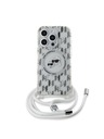 Karl Lagerfeld Karl Lagerfeld IML Monogram Crossbody K&CH Heads MagSafe Zadnji pokrov za iPhone 15 Pro Transparent