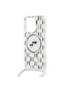 Karl Lagerfeld Karl Lagerfeld IML Monogram Crossbody K&CH Heads MagSafe Zadnji pokrov za iPhone 15 Pro Transparent