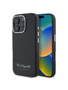Karl Lagerfeld Karl Lagerfeld Zrnati PU Hotel RSG Zadnji pokrov za iPhone 16 Pro Black