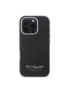 Karl Lagerfeld Karl Lagerfeld Zrnati PU Hotel RSG Zadnji pokrov za iPhone 16 Pro Black