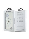 Karl Lagerfeld Karl Lagerfeld IML Karl Head Kovinski okvir MagSafe Zadnji pokrov za iPhone 16 Transparent