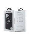 Karl Lagerfeld Karl Lagerfeld Tekoči silikonski K&CH Heads MagSafe Zadnji pokrov za iPhone 16 Black