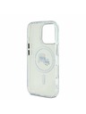 Karl Lagerfeld Karl Lagerfeld IML K&CH Heads Kovinski okvir MagSafe Zadnji pokrov za iPhone 16 Pro Transparent