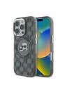 Karl Lagerfeld Karl Lagerfeld IML Monogram K&CH Heads MagSafe Zadnji pokrov za iPhone 16 Pro Max Black
