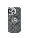 Karl Lagerfeld Karl Lagerfeld IML Monogram K&CH Heads MagSafe Zadnji pokrov za iPhone 16 Pro Max Black