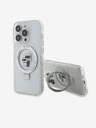 Karl Lagerfeld Karl Lagerfeld Ringstand Karl in Choupette MagSafe Zadnji pokrov za iPhone 15 Pro White