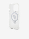 Karl Lagerfeld Karl Lagerfeld Ringstand Karl in Choupette MagSafe Zadnji pokrov za iPhone 15 Pro White